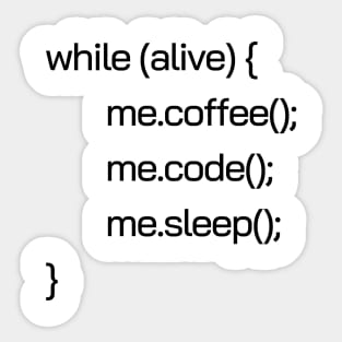 Programmer loop Sticker
